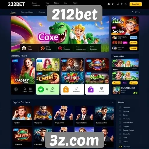 Interface e usabilidade do site 212bet