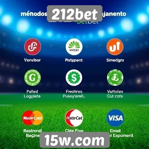 Métodos de pagamento aceitos pelo 212bet
